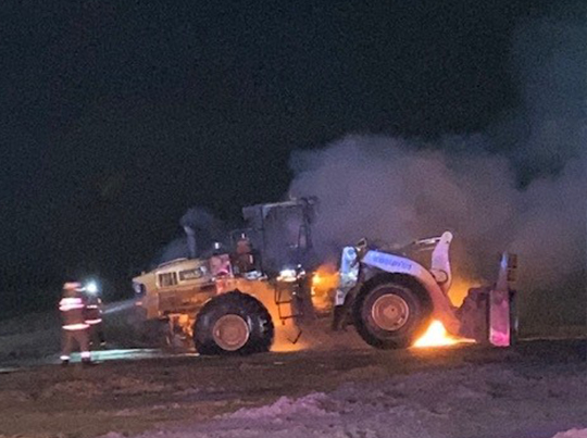 Wheeled Bagasse Loader Fire, Mackay - Forensic investigation at Field Engineers