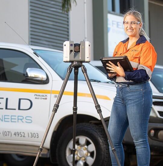 Engineer Surveying in Gladstone at Field Engineers